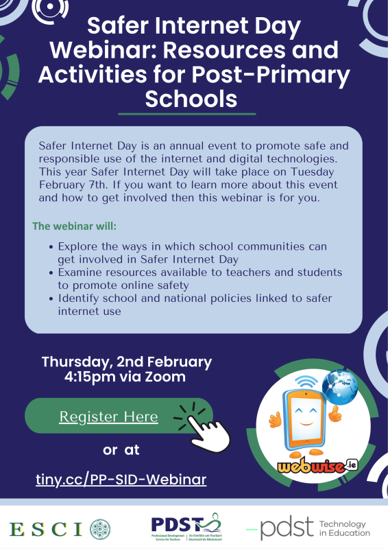 ESCI, PDST and PDSTTiE Safer Day Resources and Activities for