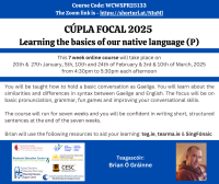 Cúpla Focal 2025 - Learning the Basics of our Native Language (Primary) Webinar Series