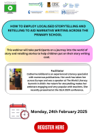 How to employ localised storytelling and retelling to aid narrative writing across the Primary School