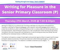 Writing for Pleasure in the Senior Primary Classroom 