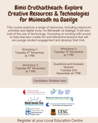 Bímis Cruthaitheach: Explore Creative Resources & Technologies for Múineadh na Gaeilge